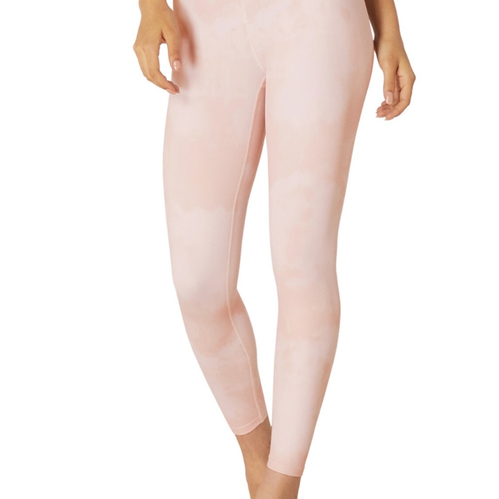 Olympus Pink Smoke High Waisted Midi Legging